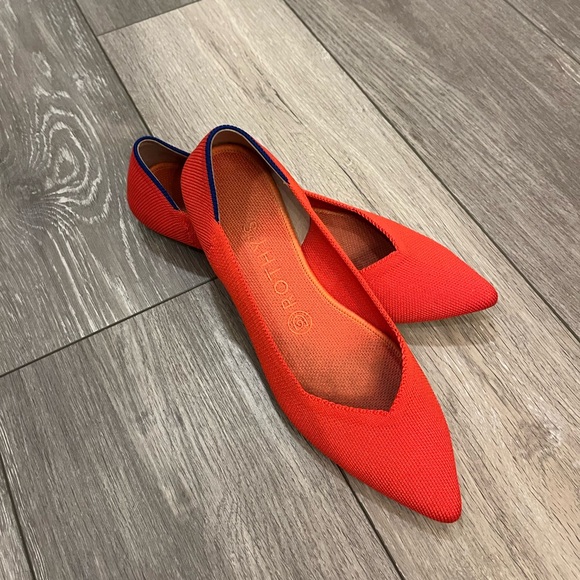 ROTHYS The Point II Flats, Lollipop Red- Size 8.5 - Picture 6 of 13
